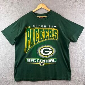 Vintage 90s Green Bay Packers NFL‎ Football T-Shirt XL Artex Sportswear